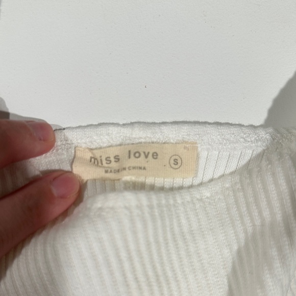 White Ribbed Tank Top - Picture 2 of 4